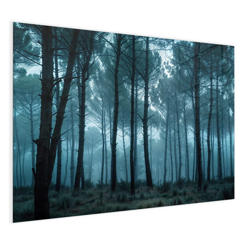 Magnettafel - Nebeliger Wald
