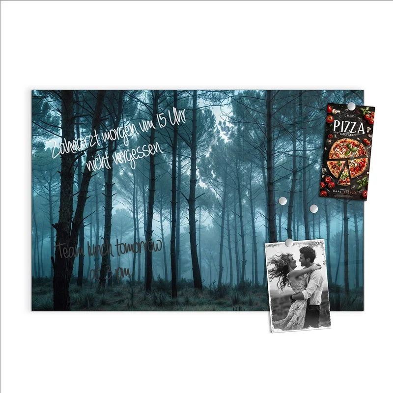 Magnettafel - Nebeliger Wald