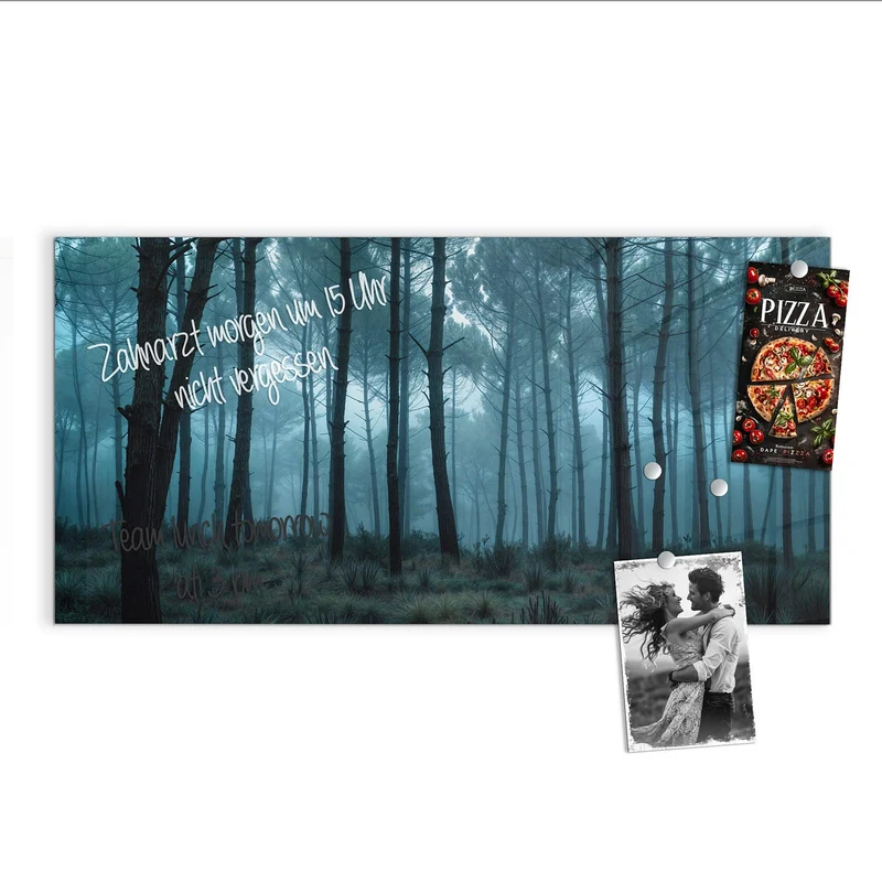 Magnettafel - Nebeliger Wald