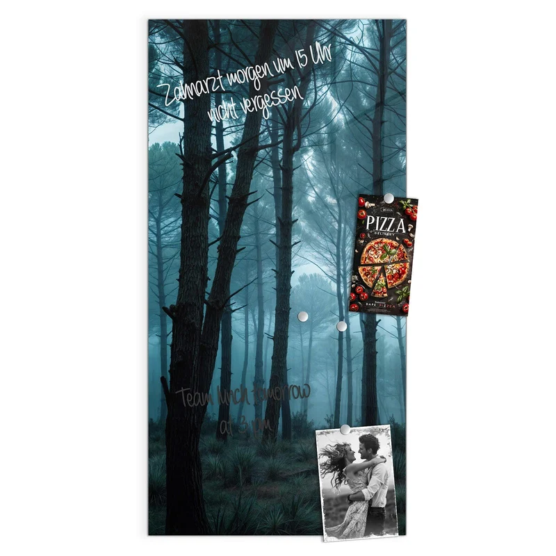Magnettafel - Nebeliger Wald