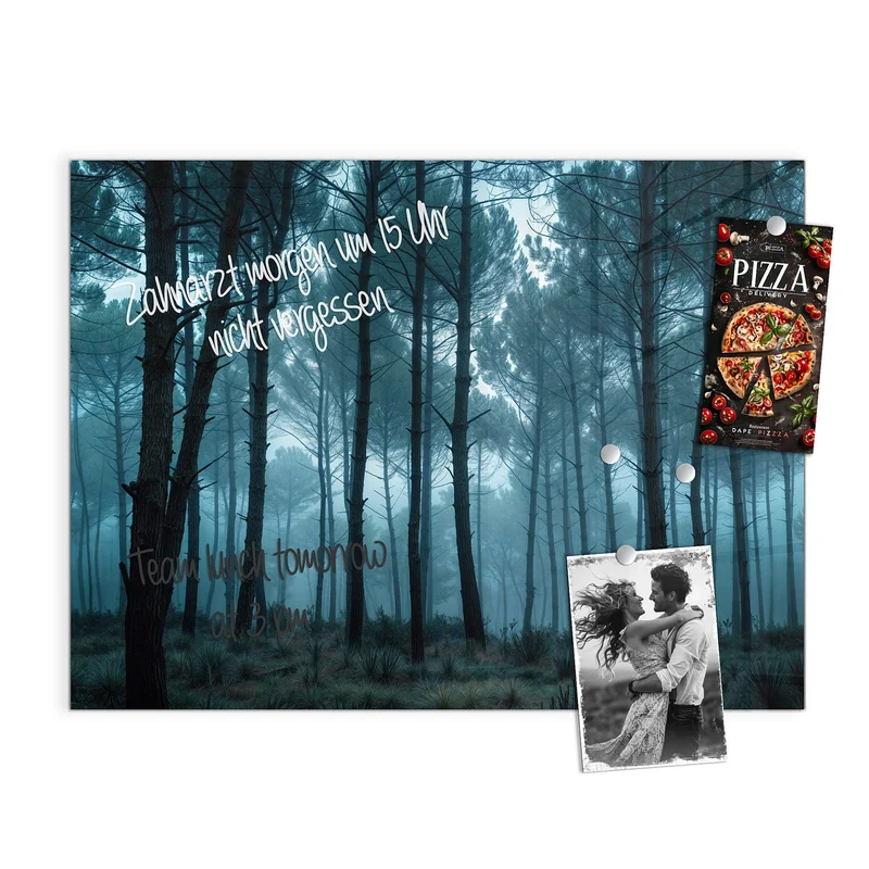 Magnettafel - Nebeliger Wald