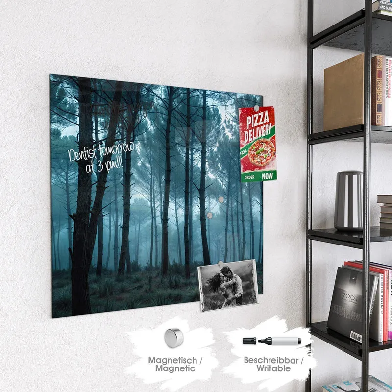 Magnettafel - Nebeliger Wald