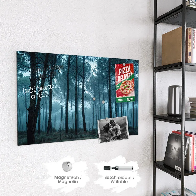 Magnettafel - Nebeliger Wald