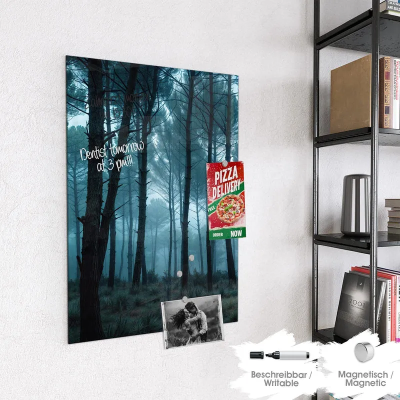 Magnettafel - Nebeliger Wald