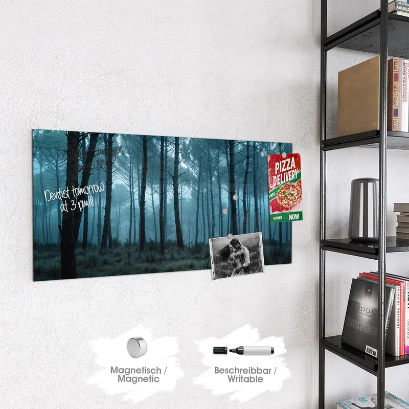 Magnettafel - Nebeliger Wald