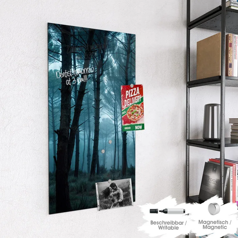 Magnettafel - Nebeliger Wald