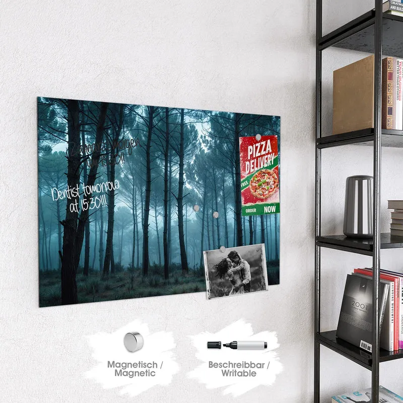 Magnettafel - Nebeliger Wald