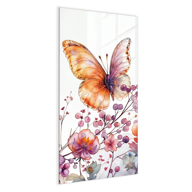 Magnettafel - Falter über Blüten