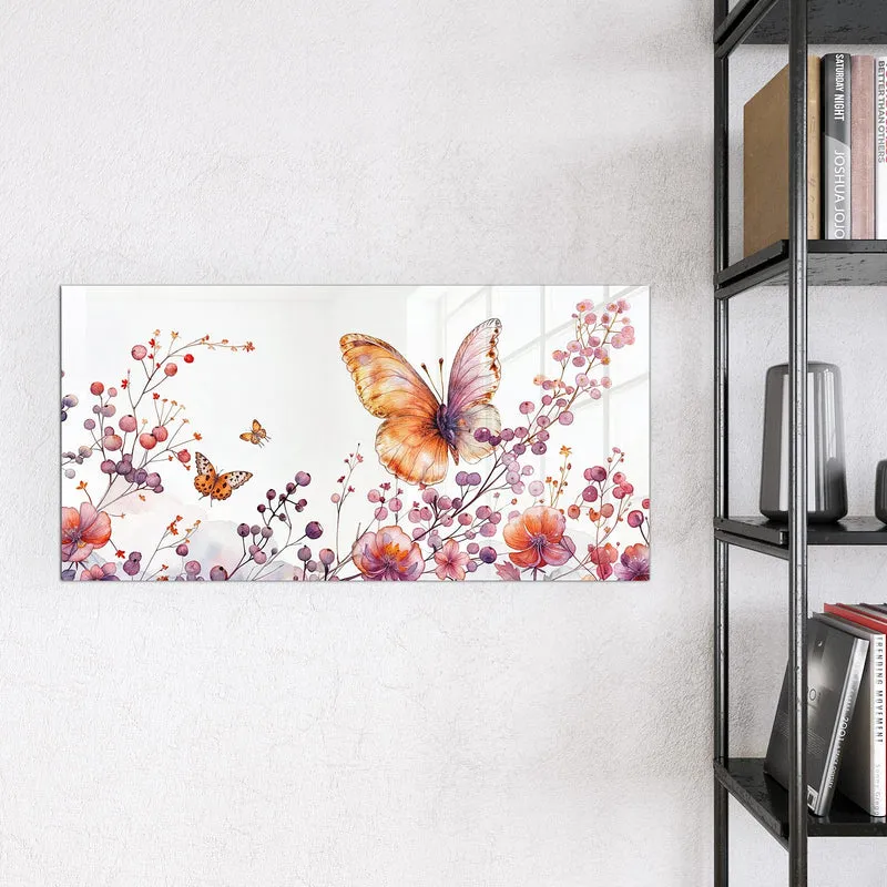 Magnettafel - Falter über Blüten