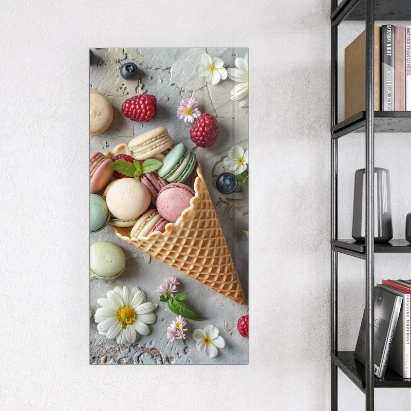 Magnettafel - Macarons in der Waffel