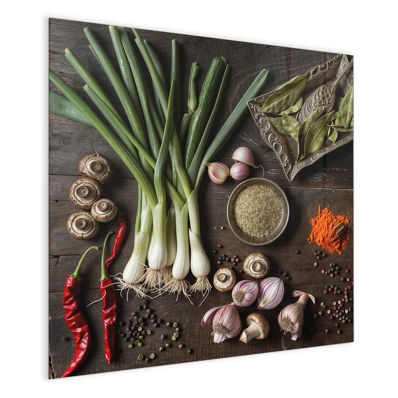 Magnettafel - Gemüse und Gewürze