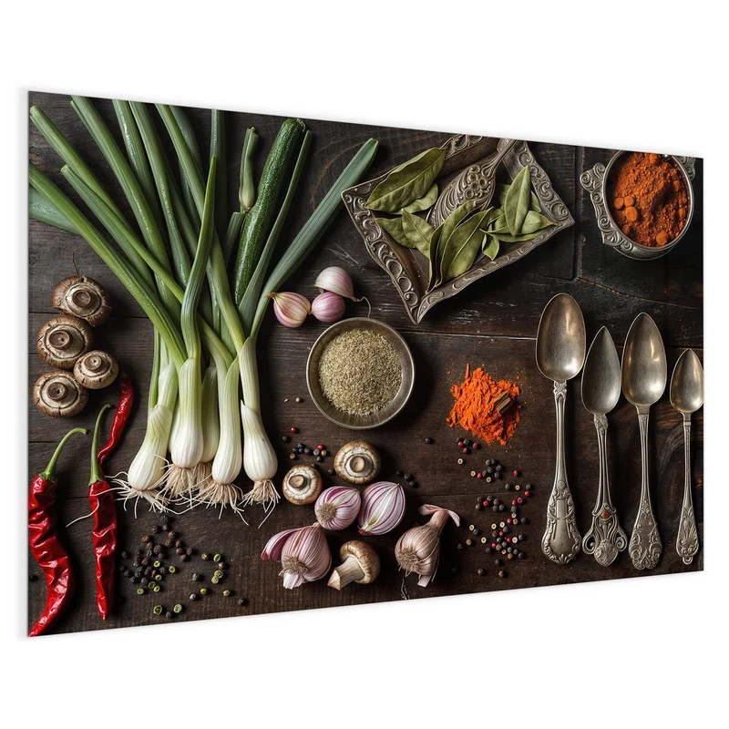 Magnettafel - Gemüse und Gewürze