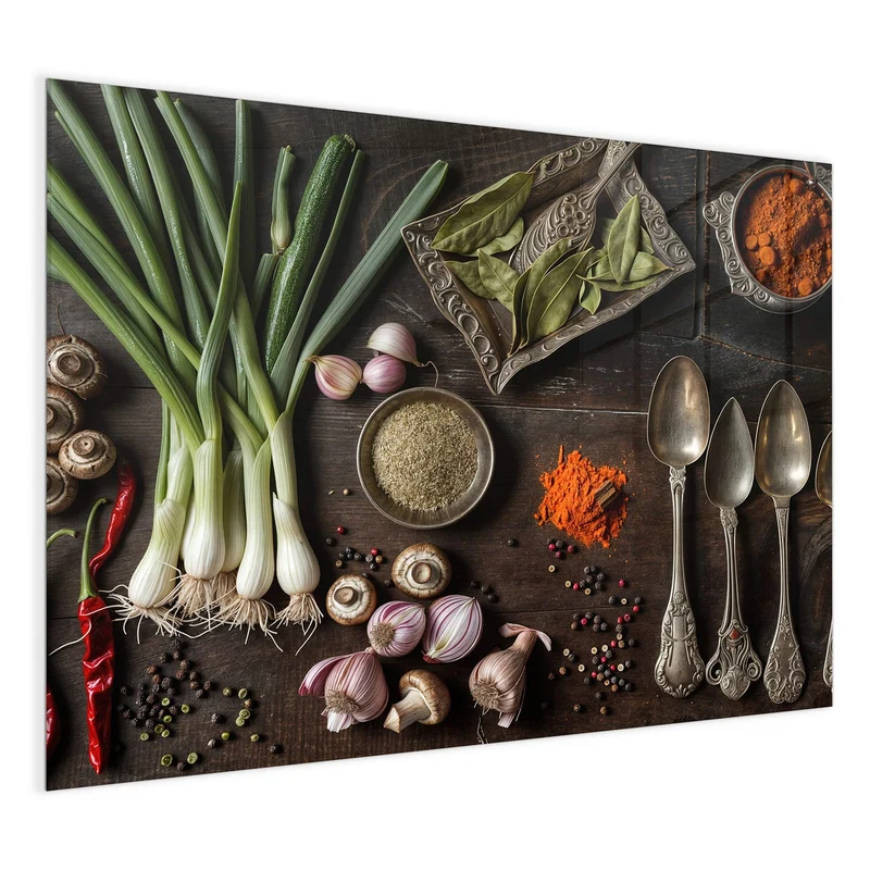 Magnettafel - Gemüse und Gewürze