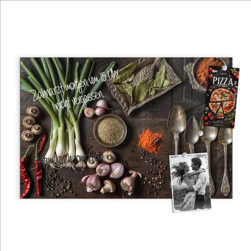 Magnettafel - Gemüse und Gewürze
