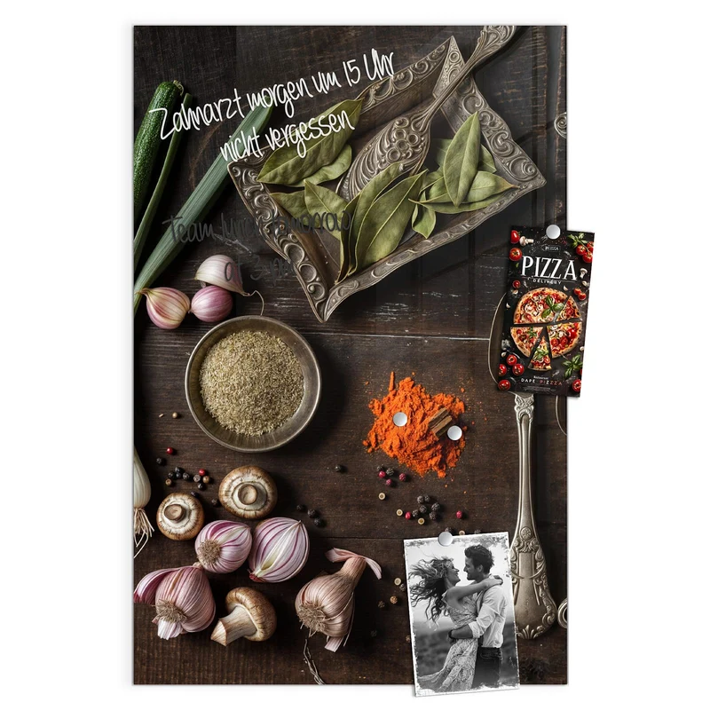 Magnettafel - Gemüse und Gewürze