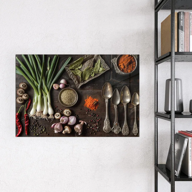 Magnettafel - Gemüse und Gewürze