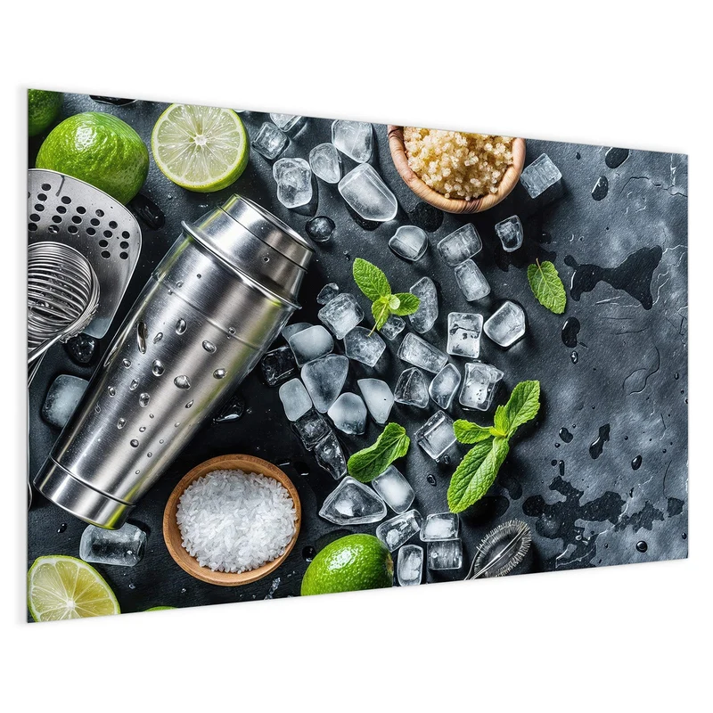 Magnettafel - Shaker mit Limetten