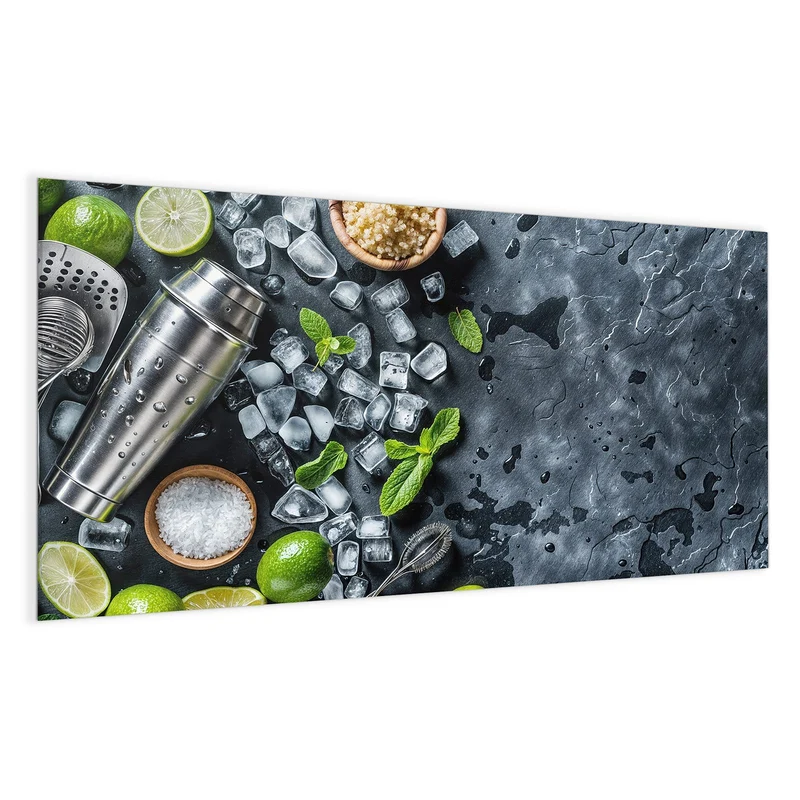 Magnettafel - Shaker mit Limetten