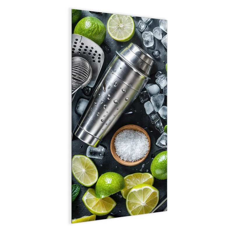 Magnettafel - Shaker mit Limetten