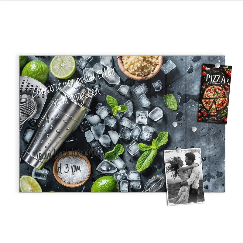 Magnettafel - Shaker mit Limetten