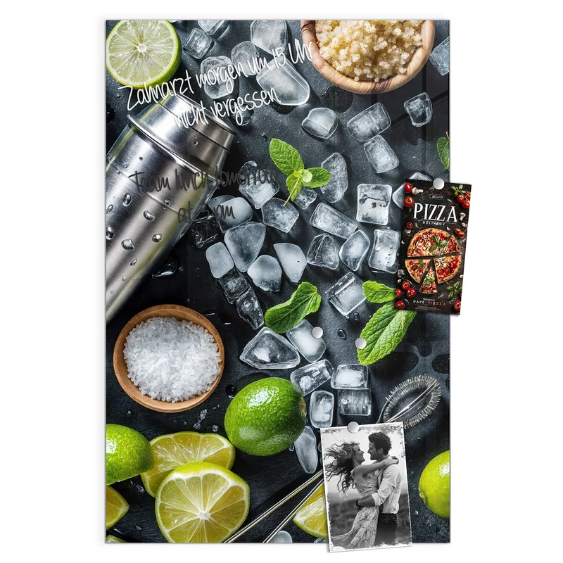 Magnettafel - Shaker mit Limetten
