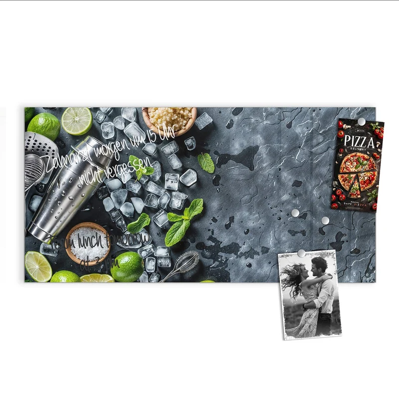 Magnettafel - Shaker mit Limetten