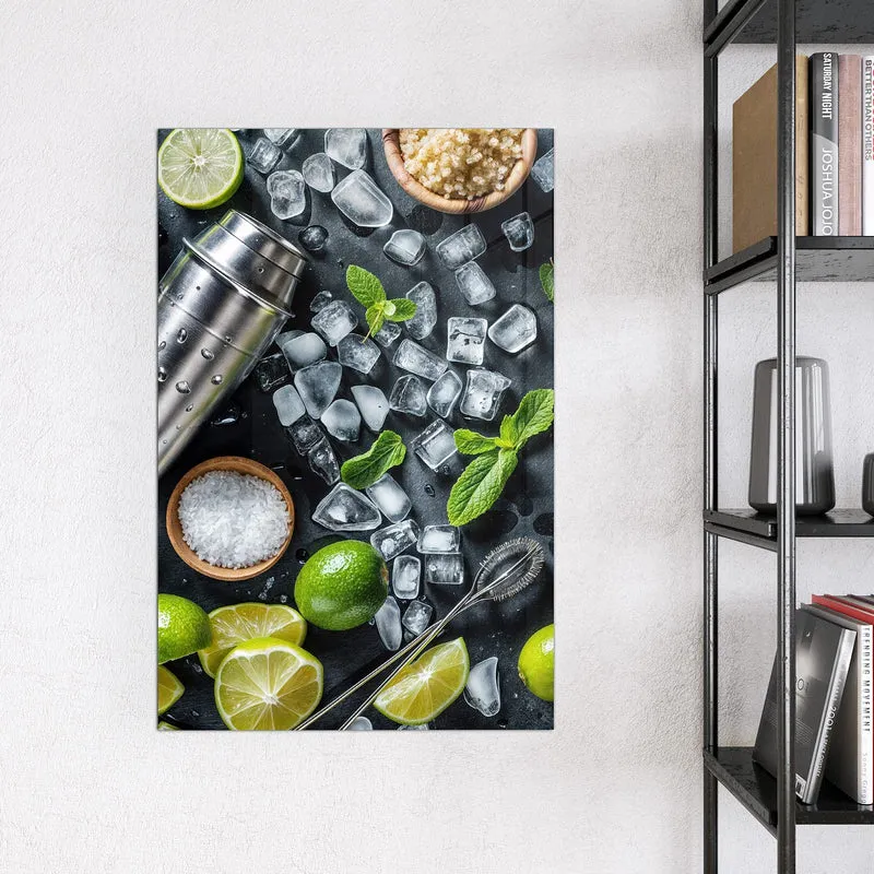 Magnettafel - Shaker mit Limetten