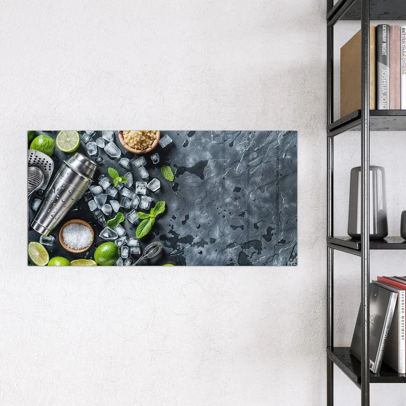 Magnettafel - Shaker mit Limetten