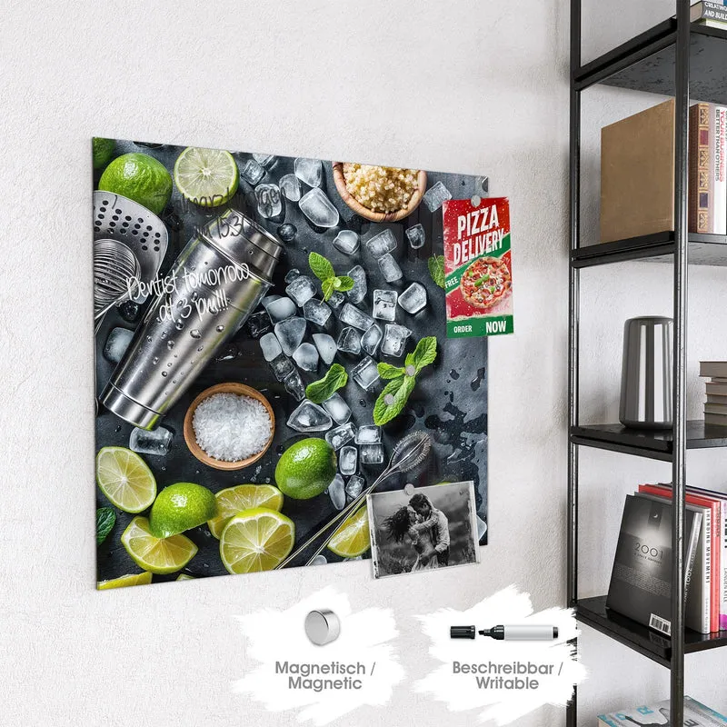 Magnettafel - Shaker mit Limetten