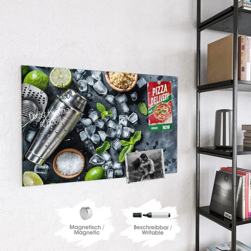 Magnettafel - Shaker mit Limetten