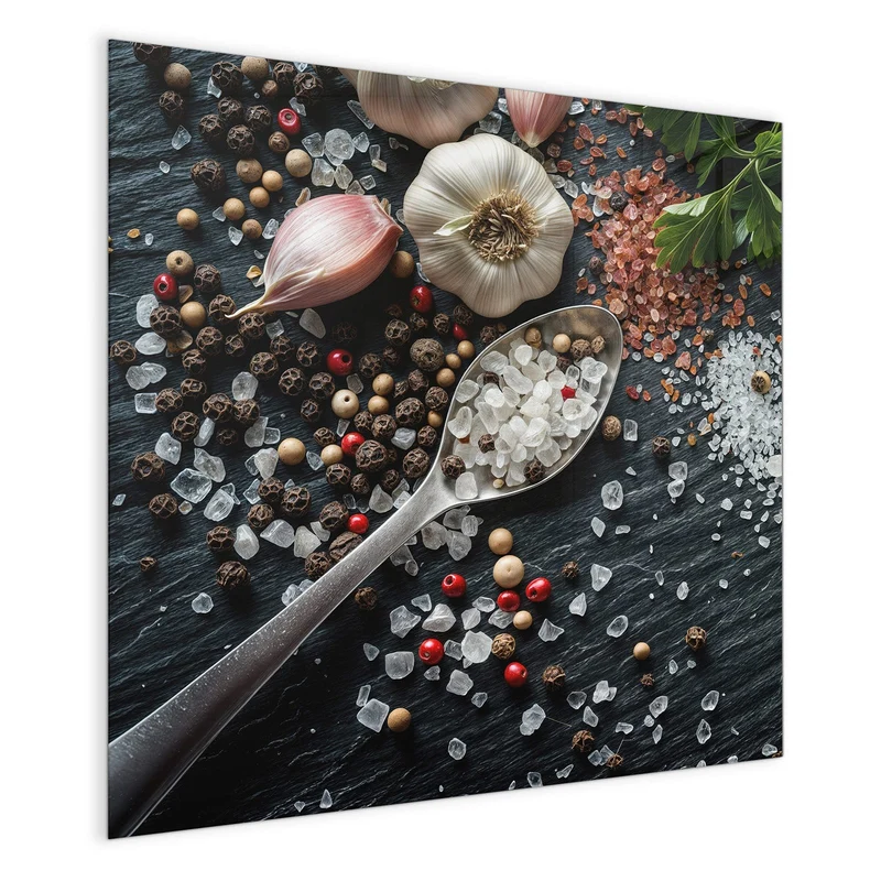Magnettafel - Salz und Knoblauch