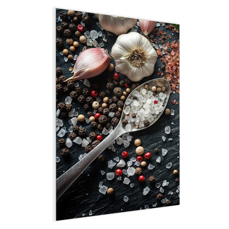 Magnettafel - Salz und Knoblauch
