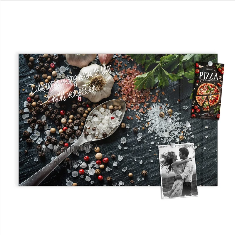 Magnettafel - Salz und Knoblauch