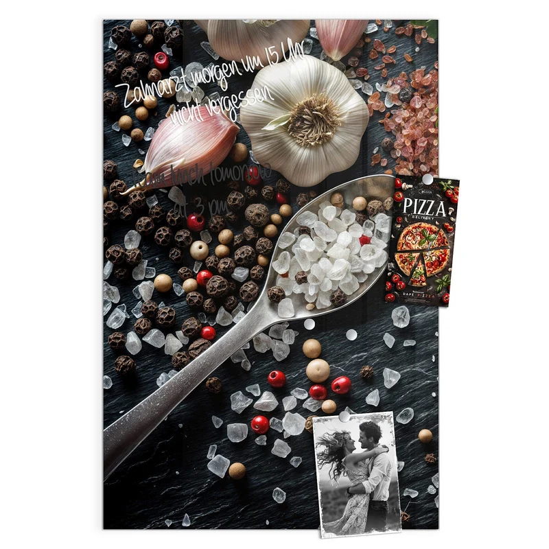 Magnettafel - Salz und Knoblauch