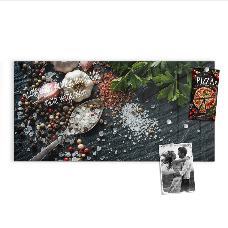 Magnettafel - Salz und Knoblauch