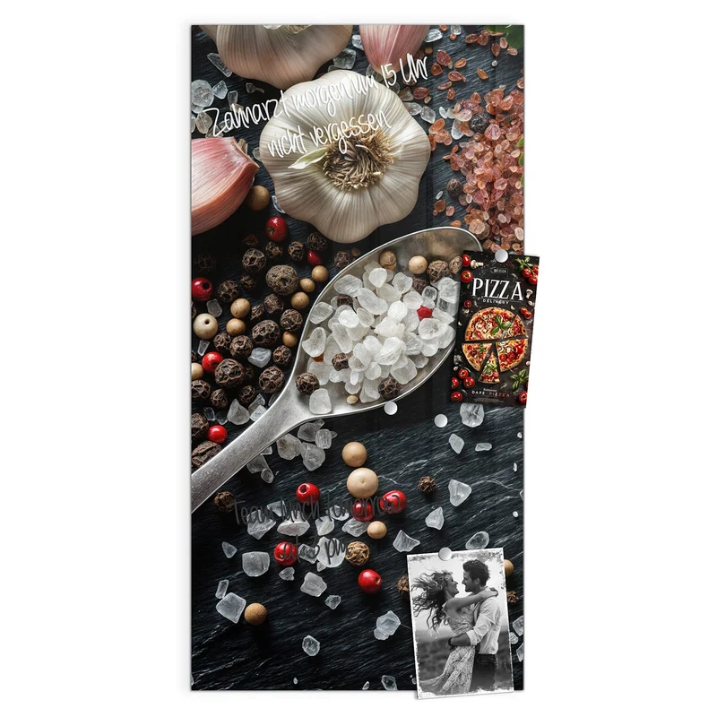 Magnettafel - Salz und Knoblauch