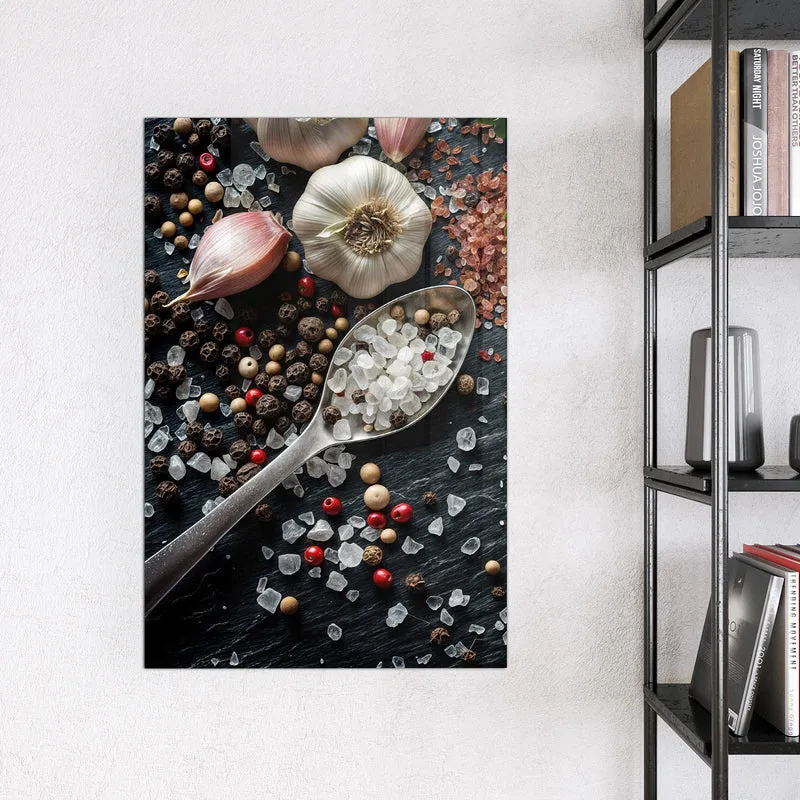 Magnettafel - Salz und Knoblauch