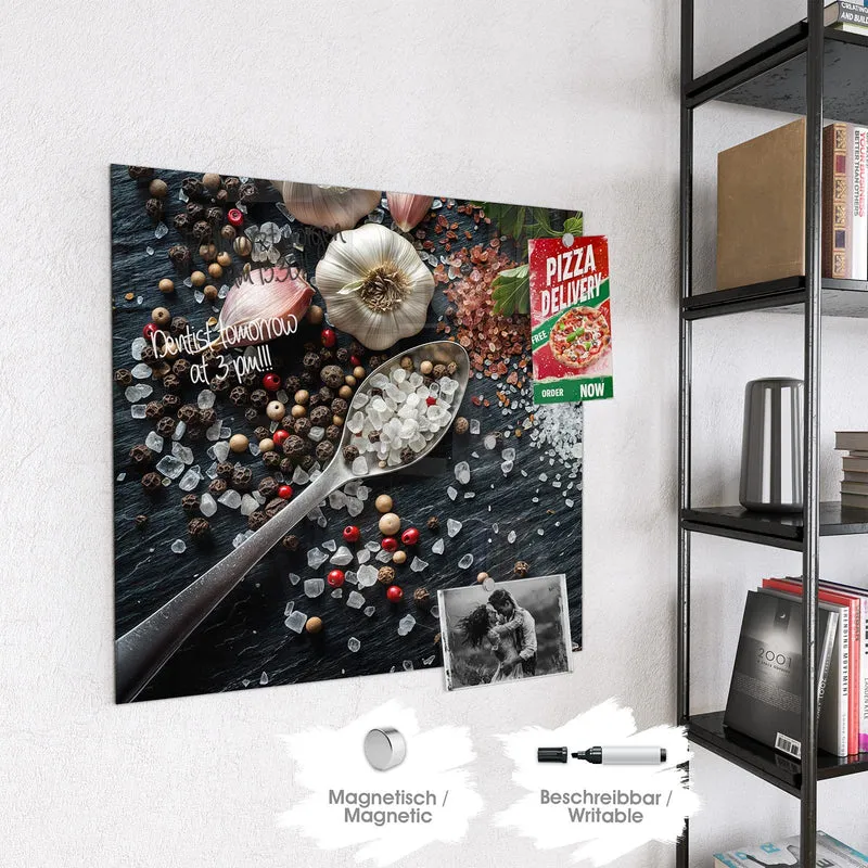 Magnettafel - Salz und Knoblauch