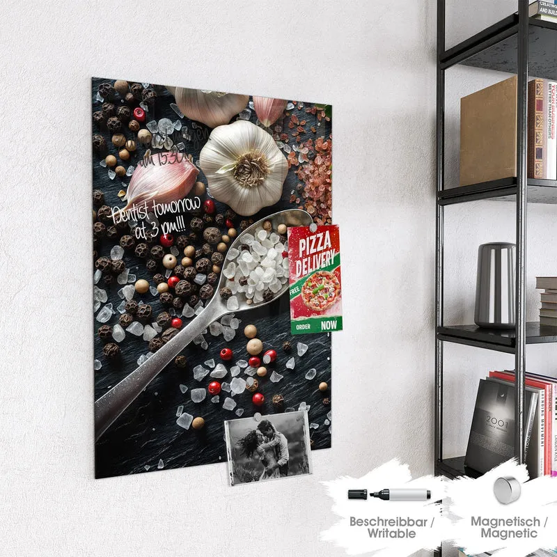 Magnettafel - Salz und Knoblauch