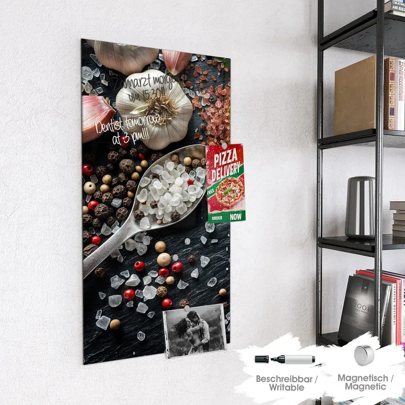 Magnettafel - Salz und Knoblauch