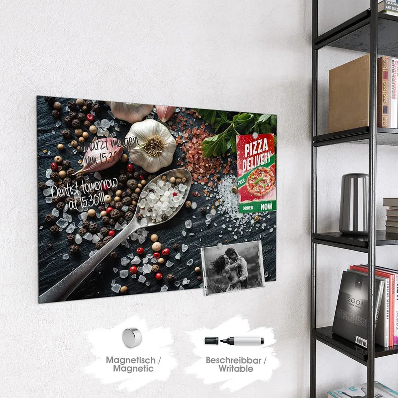 Magnettafel - Salz und Knoblauch