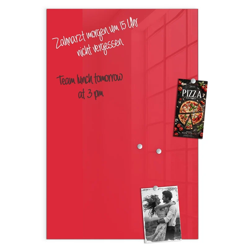 Magnettafel - Pinkroter Hintergrund