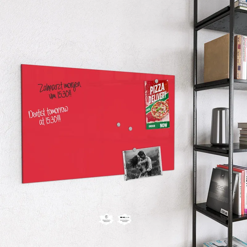 Magnettafel - Pinkroter Hintergrund