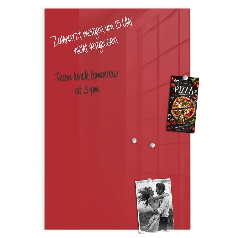 Magnettafel - Kirschrot