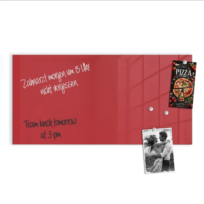 Magnettafel - Kirschrot