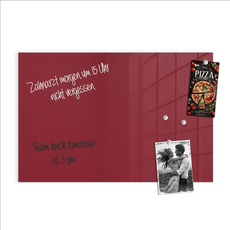 Magnettafel - Burgunderrot