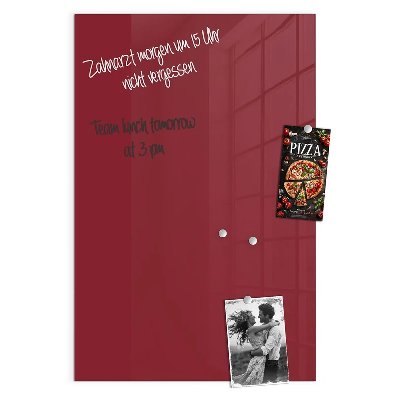 Magnettafel - Burgunderrot