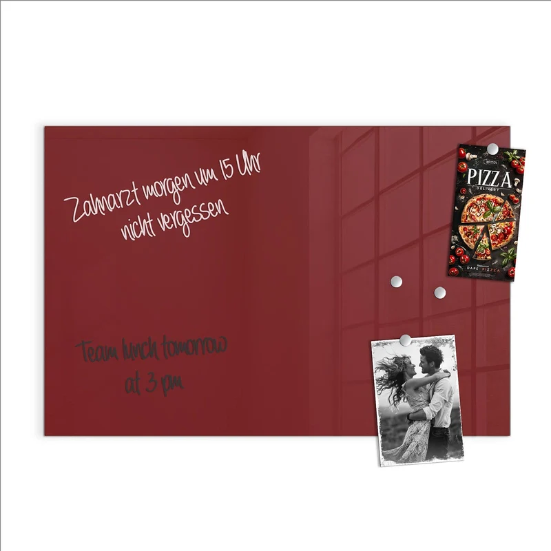 Magnettafel - Bordeauxrot