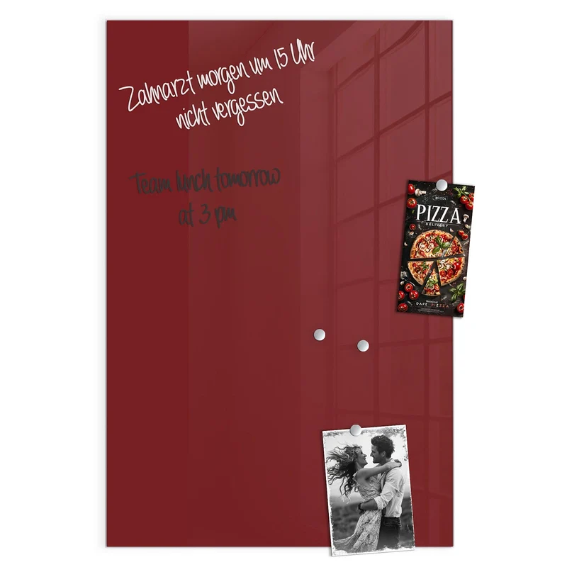 Magnettafel - Bordeauxrot
