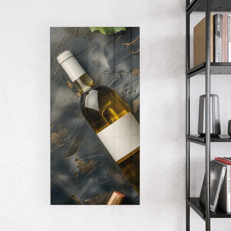 Magnettafel - Weißwein mit Trauben